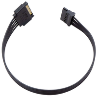 Kabel Daya Hard Drive SATA 1-ke-1 15Pin Male ke Female 1-ke-2 Terlindung Fleksibel Tinggi untuk Mesin Industri