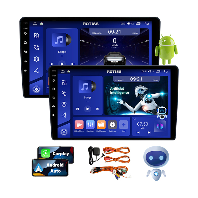 Ai Double Din Car Stereo 2 Din Android Car Dvd Player 9/10 Inch Autoradio Audio Gps Navigation Radio Android Car Display