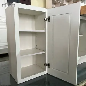 Vendita calda In noi mercato 3/4 "bianco Shaker legno massello & MDF porta RTA armadi da cucina armadi Made In China/Vietnam fabbrica