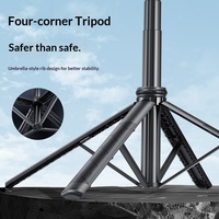 Perche à selfie pour téléphone portable C17, trépied en alliage d'aluminium, suivi intelligent IA, anti-tremblement, caméra rétractable panoramique-élevable entièrement automatique