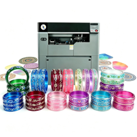 Machine d'impression UV cylindrique OEM/ODM avec armoire de rangement pour bracelets en plastique, verre et produits cylindriques