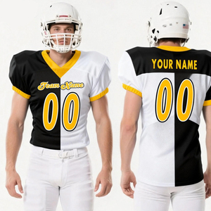 Maillots des meilleurs clubs de football européens, uniformes de football américain respirants bicolores personnalisés pour l'Afrique - Product Image 1