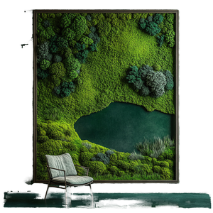 <span class=keywords><strong>Tableau</strong></span> mural en <span class=keywords><strong>mousse</strong></span> véritable avec cadre en bois, peintures de <span class=keywords><strong>mousse</strong></span> artificielle de haute qualité pour la décoration intérieure et paysagère, décorations de Pâques - Product Image 1