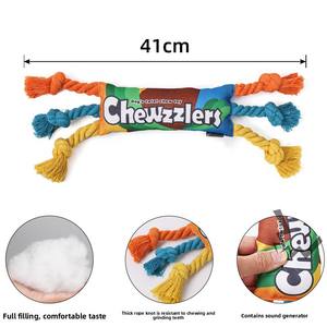 Juguete Masticable para Perros con Forma de <span class=keywords><strong>Caramelo</strong></span>, Diseño Retorcido de Arcoíris, Juguete para la Dentición para Perros Pequeños y Medianos - Product Image 3