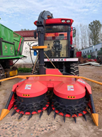 Moissonneuse-broyeuse d'ensilage autopropulsée 4x4 à quatre rangs, équipement de récolte de maïs et d'herbe pour bétail, usage intensif