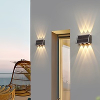 Lampe murale LED extérieure en aluminium pour jardin, balcon, villa, cour, décoration simple et moderne, escalier, couloir, lumière blanc chaud, IP65