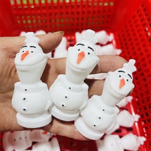 סיטונאי קריסטל טבעי קוורץ לבן מגולף שיש לבן גילוף שלג תינוק מתנה לחג המולד מתנה - Product Image 3