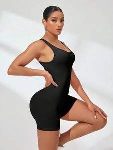 Mono Deportivo Corto para Mujer, Sin Mangas, Sexy, con Espalda Descubierta, Ropa de Yoga, Traje de Ciclismo de Una Pieza, Body para Actividades al Aire Libre - Product Image 3
