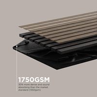 Chine gros panneau acoustique à lattes en bois de noyer akoestische wandpanelen panneau à lattes insonorisant pour la décoration de bureau à domicile