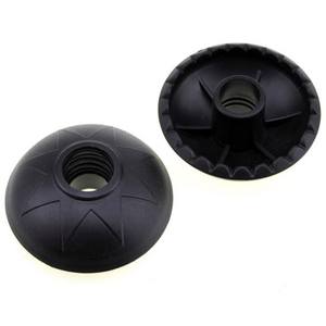 Couvre-pieds en caoutchouc pour bâtons de trekking, antidérapants, noirs, 5,5 cm, accessoire de randonnée en plein air - Product Image 3