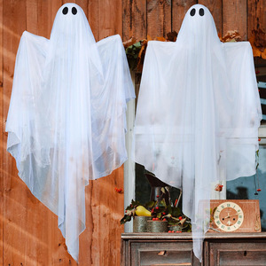Grand fantôme lumineux suspendu effrayant, accessoire d'Halloween pour la décoration de cour et de fête dans une maison hantée - Product Image 5