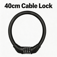 Antivol en alliage d'aluminium ABS, cadenas à câble avec mot de passe à 4 chiffres, étanche, portable, multi-usages, pour vélo