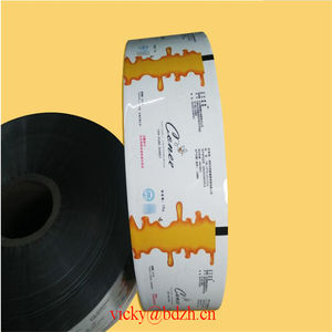 Paquete de palo de miel triplex pet/al/pe con impresión personalizada, bolsa de embalaje para té, café, leche en polvo, rollo de película - Product Image 3