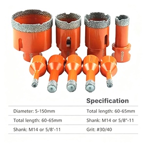 Vakuumgelöteter Diamant-Kernbohrer JL-BDD005 M14 5/8''11 5-150mm Körnung # 30/40 Großhandel für Fliesen-, Marmor-, Granit- und Steinbohrer - Product Image 2