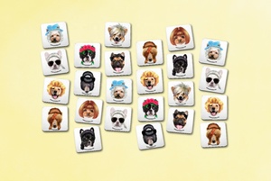 Autocollants aimants pour réfrigérateur 5X5 carrés vierges de sublimation imprimés personnalisés avec garantie de qualité - Product Image 2