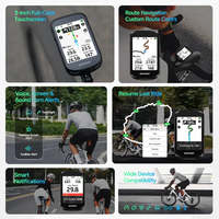 Komputer Bersepeda Pintar BSC200 Pro, Speedometer GPS, Layar Sentuh Berwarna, Mode Multi-olahraga, Mendukung Sensor ANT+, Perekam Data Sepeda