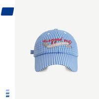 Gorra de béisbol coreana con rayas a cuadros, sombrero de sol bordado fino y transpirable, gorra con visera para exteriores para padres e hijos, para mujer, verano
