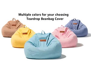 LUCKYSAC sacco a goccia Pouf comodi sbuffi da soggiorno lavabili divani personalizzabili a sacco ad angolo copertura per sedia Sitzsack Puff