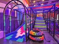 Playpedia Aire de jeux intérieure pour enfants, équipement de divertissement souple, toboggan Donut, équipement commercial pour parcs intérieurs à vendre