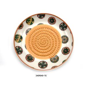Assiette de présentation moderne en céramique écologique motif gingembre et ail pour la cuisine et la décoration intérieure - Product Image 3