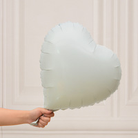 Huaien Factory 18 pouces Love Light Edition couleur unie or argent aluminium Film ballons fête anniversaire anniversaire Arrangements