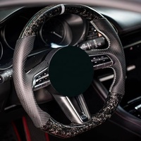 Sarung Setir Berlian Kustom Serat Karbon Tempa untuk Setir Mazda CX5