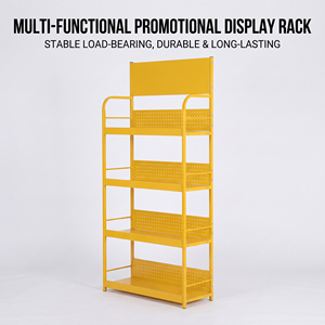 Rak <span class=keywords><strong>Display</strong></span> Logam untuk Ritel, Rak Lantai Bertingkat, Rak <span class=keywords><strong>Display</strong></span> Promosi untuk Perlengkapan Otomotif dan Toko Kelontong - Product Image 6