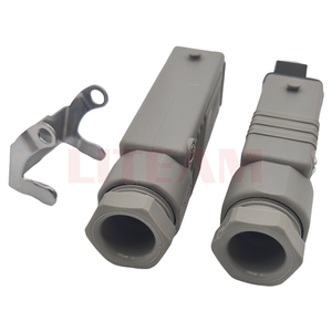 Gốc ST Series Stak 3 n nối Power Connector cấp công nghiệp thẳng nối căng thẳng cứu trợ 3-pin + PE màu xám nhà ở - Product Image 5
