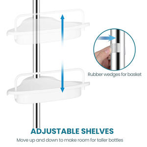 CF-Organizador de Almacenamiento PARA EL Inodoro, Armario de Baño con Estante Montado EN LA Esquina, Ahorro de Espacio, Diseño Moderno - Product Image 2