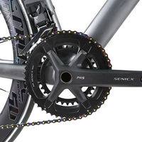 Vélo de route entièrement en fibre de carbone 700C Aero Racing, 24 vitesses, freins à disque hydrauliques, roues en carbone, OEM disponible