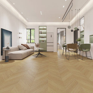 Noyau rigide en vinyle <span class=keywords><strong>de</strong></span> luxe imperméable à l'eau 4mm Click Lock Fishbone Wood Oak Herringbone Spc Flooring - Product Image 5