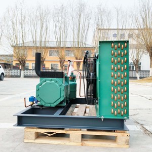 4HP kompresör çekirdek bileşenleri ile 20hp hava soğutmalı yoğuşmalı birim motor otomatik evaporatör dondurucu oda enerji tasarrufu - Product Image 4