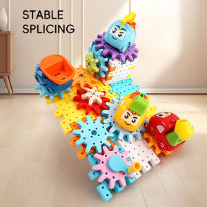 Bloque de construcción de engranajes de ingeniería diy para niños, bloque de engranajes de educación científica, juego de paraíso ensamblado - Product Image 5
