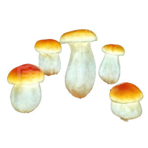 Petite lampe décorative en résine en forme de champignon avec lumière LED orange chaude pour la décoration intérieure, extérieure et paysagère - Product Image 3