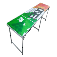Meja Permainan Beer Pong Lipat Aluminium untuk Luar Ruangan dengan Desain Modern dari Merek Sunrise