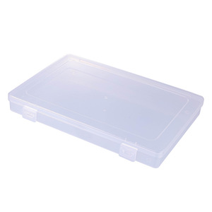 Caja de Almacenamiento de Plástico Transparente, Rectangular, con Tapa, para Joyería, Papelería, Embalaje, Tamaño 20.5-26 - Product Image 5