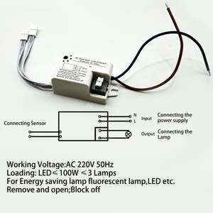 สวิตช์เซ็นเซอร์สัมผัสแบบเหนี่ยวนำอัจฉริยะ แรงดันสูง AC220V 50Hz 100W IP21 สำหรับตู้ ควบคุมด้วยท่าทางมือและการเคลื่อนไหว - Product Image 6