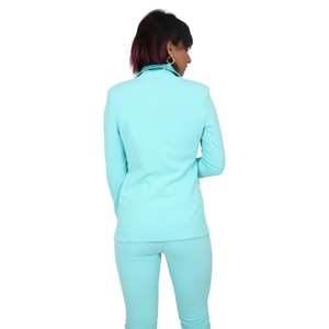 Women's Jacket Aqua Green Double Breasted <b>Blazer</b> Suit <b>Set</b> Formal Wear - Product Image 3