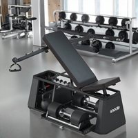 Banc de musculation réglable 4 en 1 Snode, pliable, musculation, haltères, rangement, salle de sport à domicile, entraînement musculaire, noir, unisexe