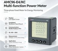 Medidor de Energía Trifásico Multifunción Acrel AMC96-E4/KC, Medidor de Panel 96*96, 4DI+2DO RS485 Modbus-RTU, Monitoreo de Energía 0.5S