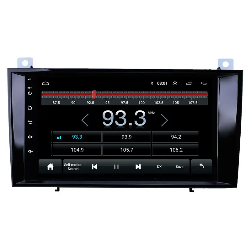 Kit multimídia automotivo com android, os multimídia player para carro mercedes benz slk classe r61 slk200 slk280 slk300 com swc, rádio, entretenimento, estéreo