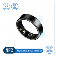 Bague intelligente NFC haut de gamme avec fonction de suivi de la santé, bijou multifonctionnel intelligent pour le contrôle de la maison connectée