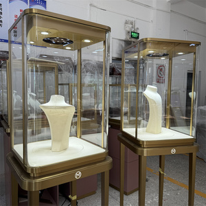 Vitrine à bijoux professionnelle, sur mesure, fabriquée en usine, la plus populaire, comptoir intelligent pour bijoux en forme <span class=keywords><strong>de</strong></span> <span class=keywords><strong>tour</strong></span> - Product Image 1