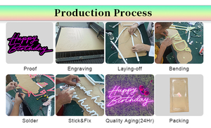 KONCEPT 2026 Nouveau design Enseigne lumineuse LED étanche à lettres perforées avec éclairage LED intégré - Product Image 4