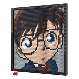 Pixel Art building blocks Portrait Picture 48X48 Dots Bricks 1x1 Wall Portraits DIY Home Decor Compatible With LOGO Toys Gifts