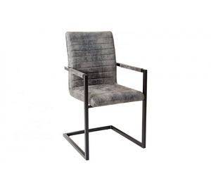 Chaise de salle à manger industrielle <span class=keywords><strong>cognac</strong></span> Sillas rétro vintage de style français pour <span class=keywords><strong>restaurant</strong></span> en cuir avec cadre en métal - Product Image 6