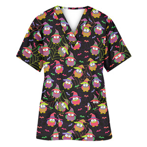 T-<span class=keywords><strong>shirt</strong></span> d'infirmière personnalisé, bon marché, vente en gros, uniforme du personnel médical, chemise imprimée, haut à récurer, collection - Product Image 5