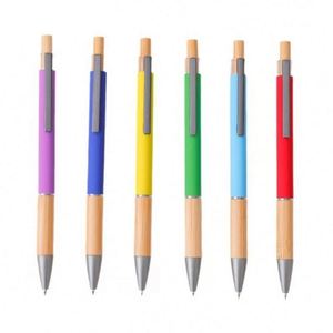 Father's Day Gifts Eco-Friendly Bamboo Metal <b>Retractable</b> Ballpoint Business Student Exam Signature <b>Pen</b> Back-To-School Essential - Product Image 4