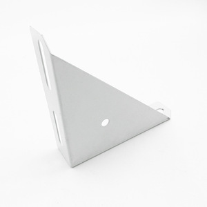 Support d'angle en fer, épaisseur 5 mm, support triangulaire plat pour renforcement de lit, connecteur - Product Image 2