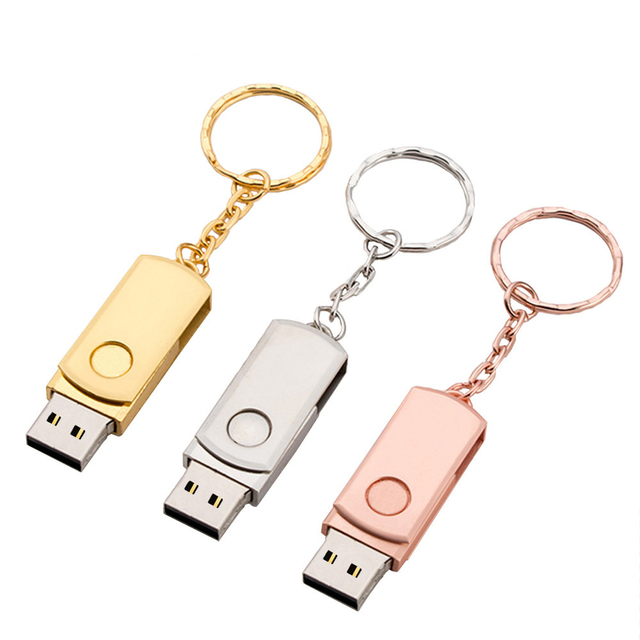 USB Disk 128MB 1GB 2GB 4GB 8GB 16G 32G Stainless Steel Metal USB Flash Drive Custom Logo Pendrive 64GB From Shenzhen Factory